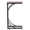 54*30.5*21CM Leaf Pattern Iron Side Table Coffee Table Brown