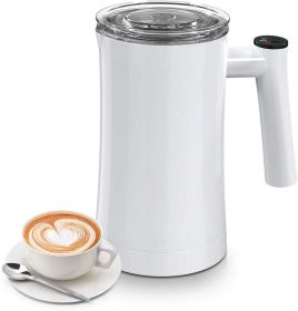 Automatic Stainless Steel Milk Frother (Option: White-UK)