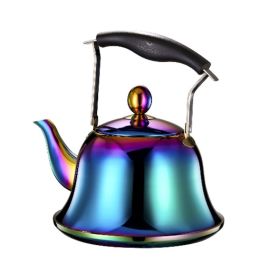 Whistling Kettle For Gas Stove Bouilloire 2l Stainless Steel Whistle Teabottle|water Kettle (Color: colorful)