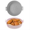 1/2pcs Air Fryer Silicone Pot; Reusable Air Fryer Liners; Silicone Air Fryer Basket; Food Safe Air Fryer Accessories